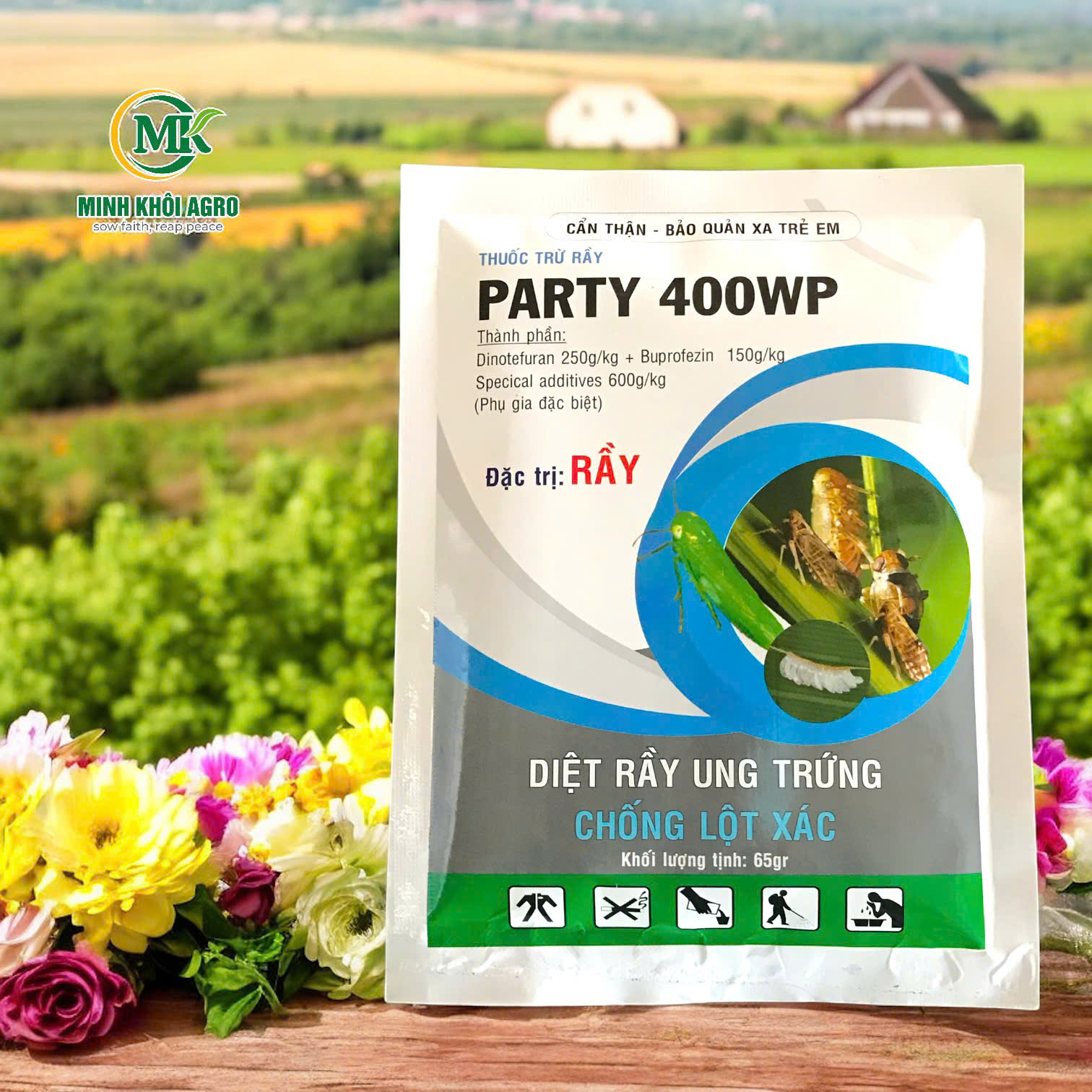 Thuốc đặc trị rầy Party 400WP - Gói 65g